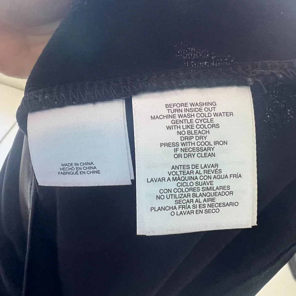 Nine West Blouse Women's XL Black Sleeveless Stretch Twisted Neck Top Pullover - Image 4 of 4