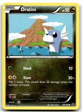 Dratini 49/108 Common Roaring Skies Pokemon Moderately Played