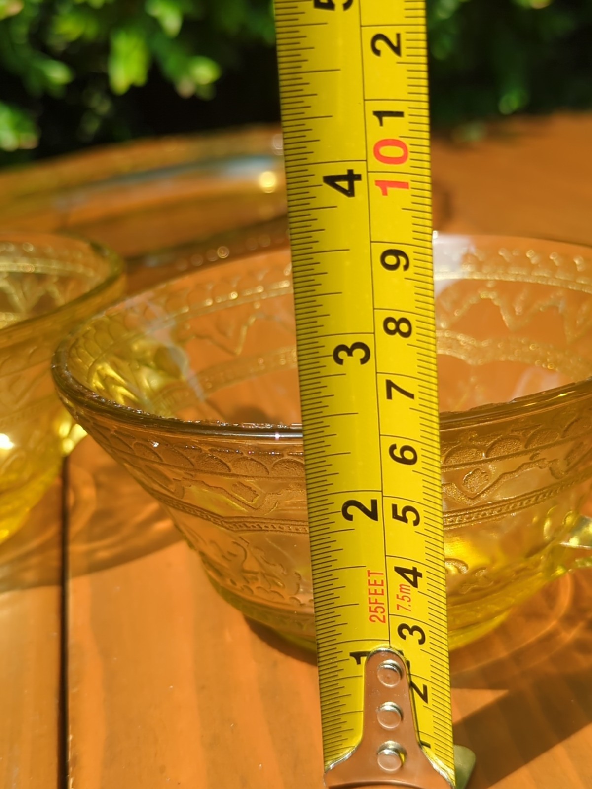 Lot of 3 Federal Patrician Spoke Amber Double Handled Bowl & Platter Depression