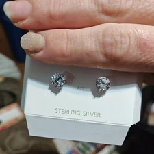 Diamonique Platinum Clad 100-Facet 4.00 cttw Ladies Stud Earrings QVC