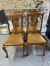 Four Set Of 4 X Mahogany Solid