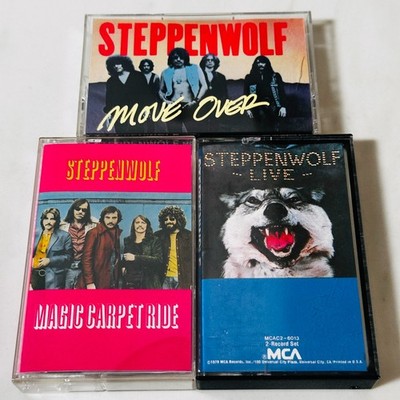 Steppenwolf - Lot of 2 Cassettes - Magic Carpet Ride - Move Over - Live