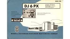 1950s Wandel & Goltermann Germany Test Equipment Radio QSL Card DJ6PX Reutlingen