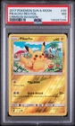 PSA 7  2017 POKEMON SUN & MOON CRIMSON INVASION #30 PIKACHU-REV.FOIL