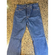 Vintage Levis 517 Orange Tab Jeans Made in USA Dark Wash Bootcut 31x34