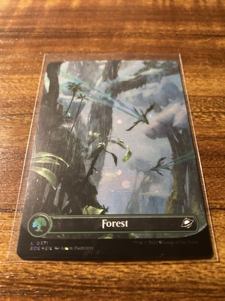 MTG Edge Of Eternities GALAXY FOIL Brdless/Full Art LAND Set EOE MINT ...