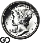 1944-S Mercury Dime Full Bands Superb Gem BU++, Gorgeous Blazer