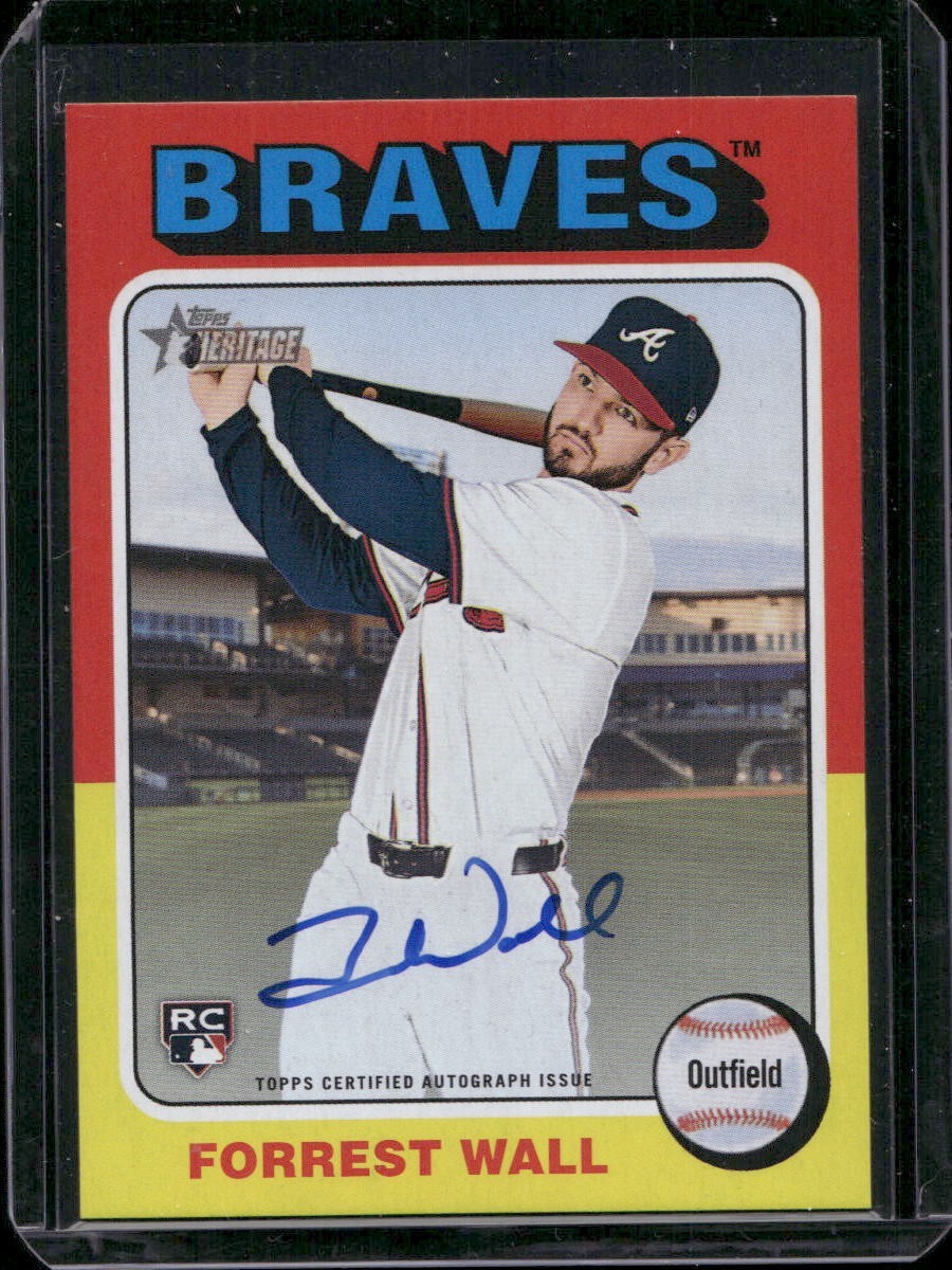 2024 Topps Heritage High Number Forrest Wall RC Real One Auto #ROA-FW Braves