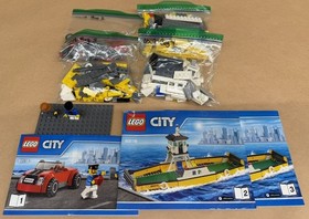 LEGO CITY 60119 Ferry 2 Minifigures 301 Pieces No Box Pre-Owned