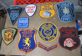 Collection of Vintage Obselete Patches Police IBM Hawaii Fugazy Boat CT