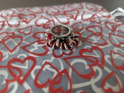 Swatch Ring Love Explosion Edelstahl Herzen rot I Love you