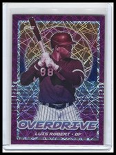 2021 Panini Chronicles - Luis Robert - Overdrive Purple Velocity #15