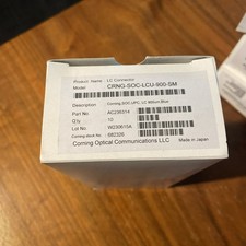 Corning SOC-LCU-900-SM FuseLite Field-Installable Connector 900um Box of 10 
