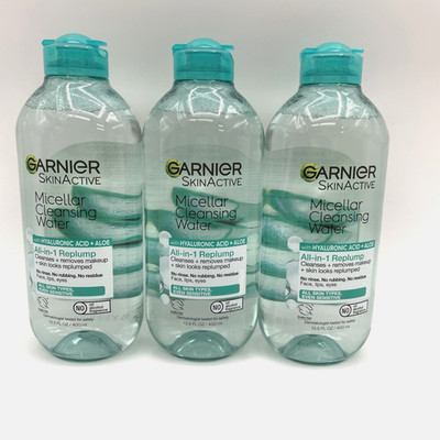 Garnier Micellar Water with Hyaluronic Acid Facial Cleanser & Makeup Remover 3PK