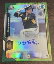 2015 Bowman Chrome - Rookie Autographs Jung-Ho Kang #BCAR-JHK Green Refractor...
