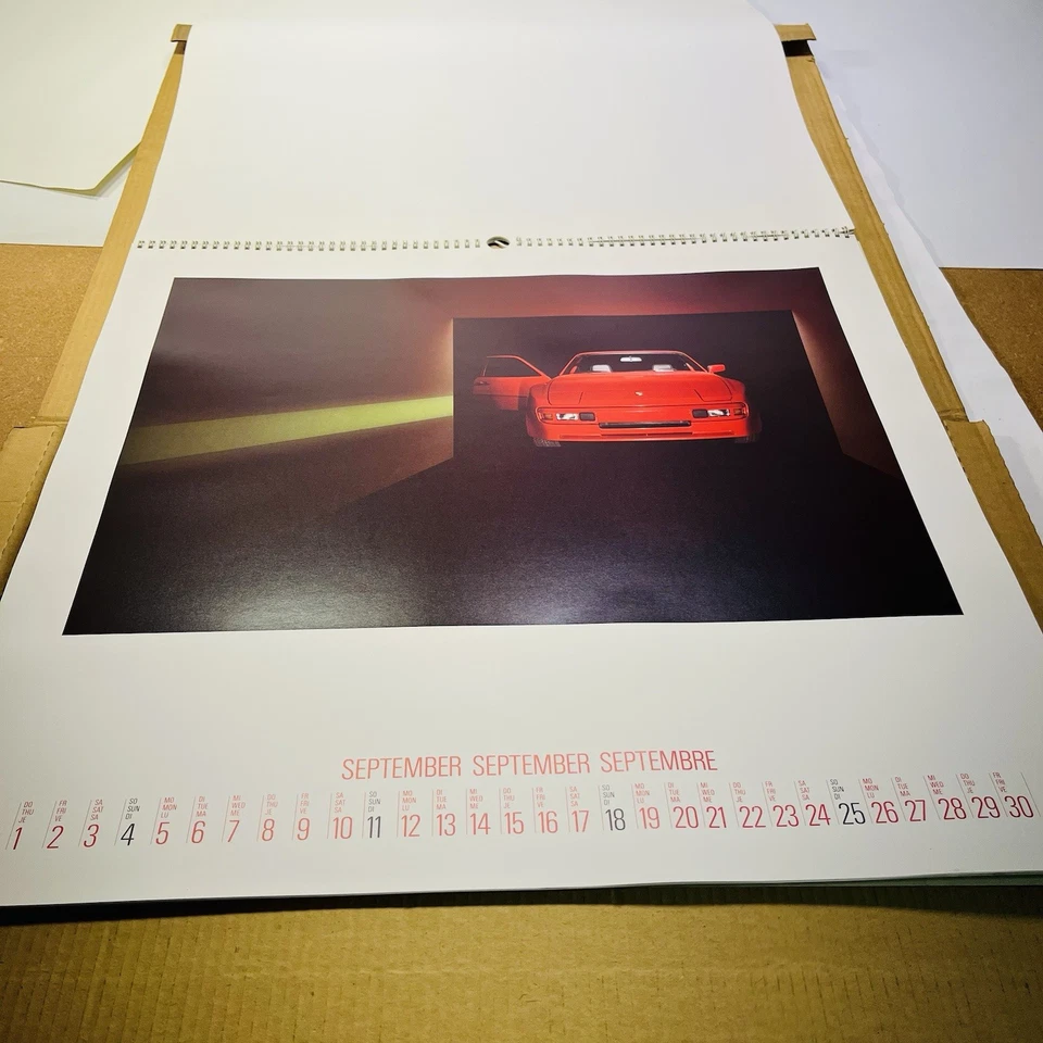 1983 Porsche Form I’m Raum Calendar Germany Vtg Unused XL Huge W/ Original Box - Image 4 of 4