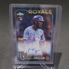 Topps 2024 Chrome Rookie Autographs Samad Taylor Kansas City Royals #RA-ST