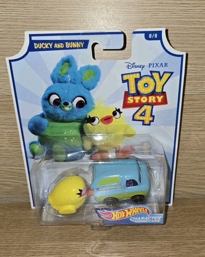 Hot Wheels Toy Story 4 Character Cars Disney Pixar Duke Caboom Ducky & Bunny NEW - Picture 4 of 9