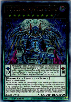 Yugioh D/D/D Deviser King Deus Machinex BACH-EN044 Ultra Rare 1st Ed - NM