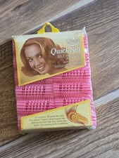 Vintage 1979 Goody Quick Set Self Holding Rollers Pink Large