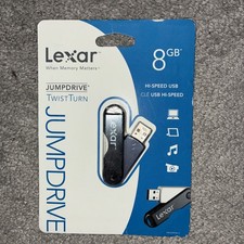 Lexar JumpDrive TwistTurn 8GB USB Flash Drive Blue or Green
