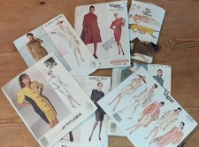 sewing patterns Vogue top designers, 3-in-1 sizes, 60s/70s, all used