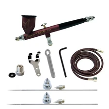 C-TG3AS-CFB Paasche Talon Cranberry Fr Cerakote Dbl Act Grv Fd Airbrush 3AS Set