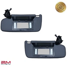 Sun Visor For Chevy Blazer S10 1995-2005 Set Pair OE Quality Black With Light