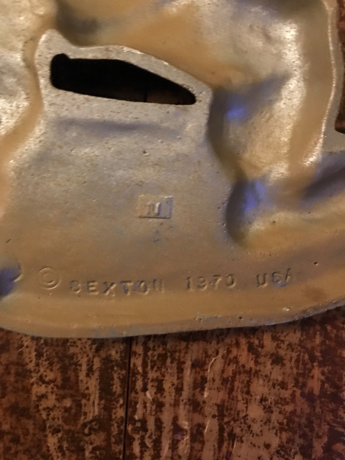 Sexton Metal Wall Art Fly Fisherman Fishing Art Vintage 1970 Original