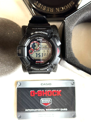 Casio 3261 G-SHOCK GW-9300- MUDMAN WR 20BAR Black Solar Powered