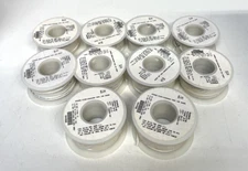 10x Alpha Wire 3050 White 24 AWG 7/32 TC 0413 Hook-Up  100ft 300v UL AWM 1007