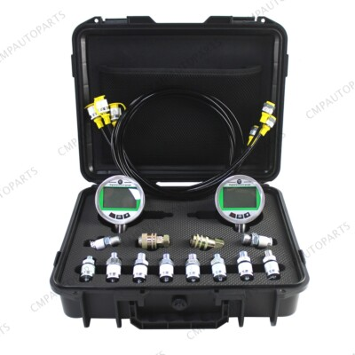 #ad Digital Pressure Gauge Kit with 2 80MPA 12000PSI For Heavy Equipment Parts $254.32