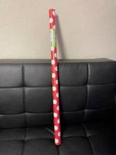 Unique 30" x 5 Ft Red & White Dot Giftwrap New!!!