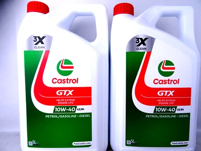 Castrol 10W40 GTX ehemals Ultraclean ÖL A3/B4 AUDI VW 50101 50500 Fiat MB 10L - Bild 1 von 4
