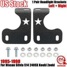 Front Headlight Brackets For Nissan Silvia S14 240SX Kouki Zenki 1995-98 1 Pair