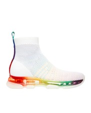 michael kors kendra reflective stretch knit sock sneaker