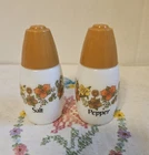 VTG Retro Westinghouse Indian Summer Milk Glass Salt Pepper Shaker