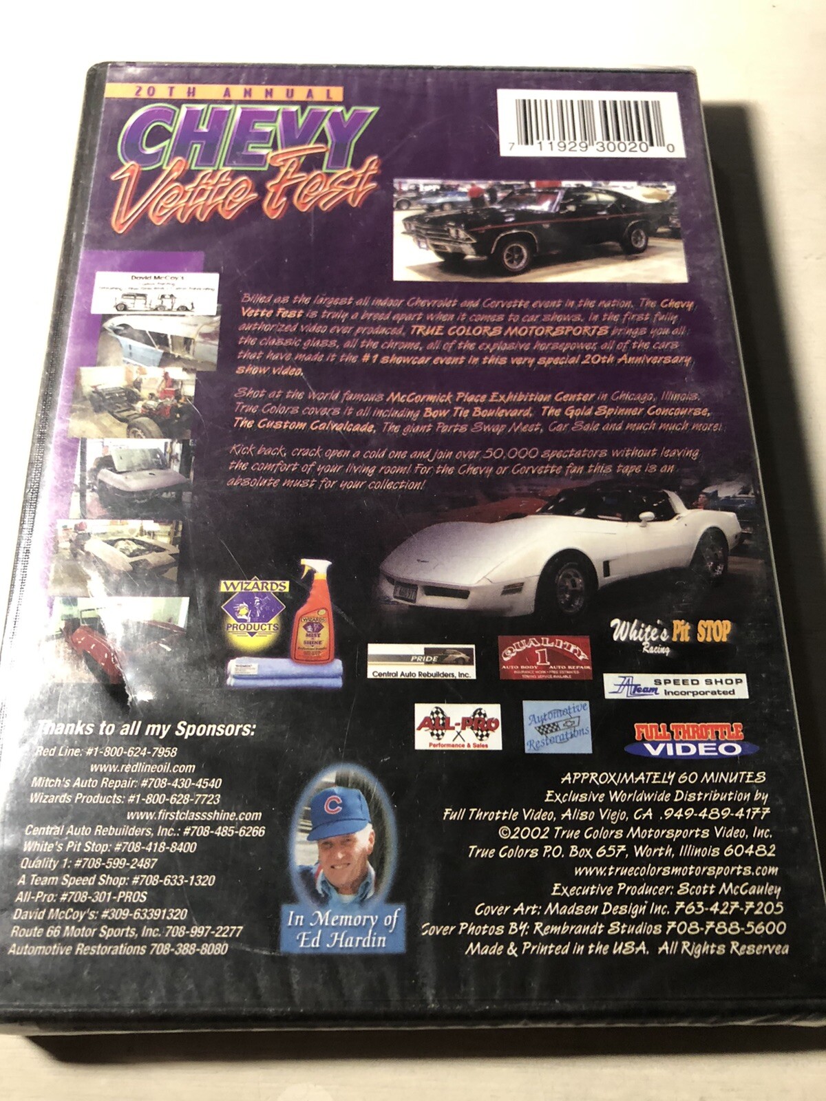 20th Annual CHEVY Vette Fest (2002) DVD Corvette Event Full Throttle Video