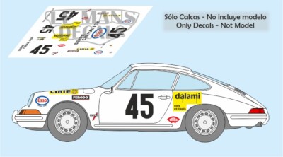 Décalcomanies Porsche 991 RSR Le Mans 2018 - Pour Modèles Réduits 1:32, 1:43, 1:24, 1:18