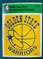 Golden State Warriors Logo 1978-79 Fleer NBA Team Stickers #NNO Green Blank Back