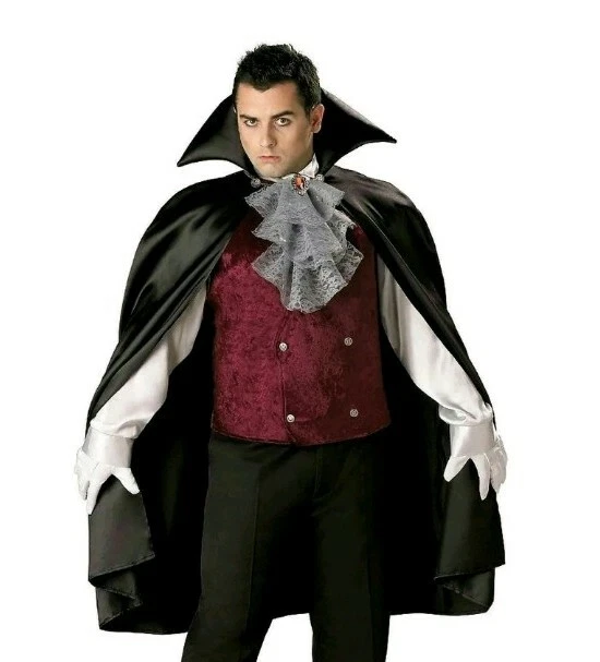 Disfraz Clásico Vampiro Drácula Deluxe Premium NUEVO Halloween Grande Incharacter Foto 3 de 4