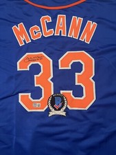 James McCann Autographed Signed Jersey Auto New York Mets Beckett COA BAS
