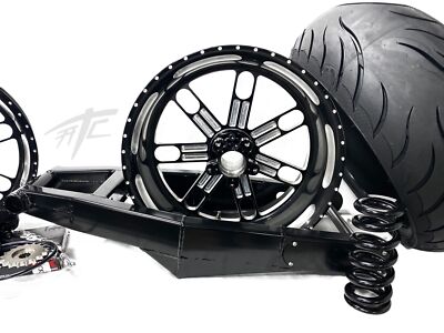 【KOOLOSET】Two-tone Battle Heavy MTM 240 STEALTH FAT TIRE KIT BLACK CONTRAST SLAM WHEELS 12-20