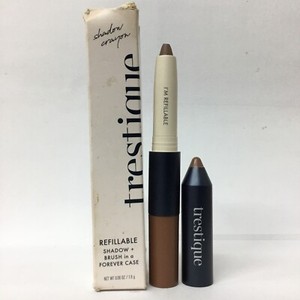 Trestique Refillable Shadow Crayon + Brush in Case Curaçao Pecan - As Pictured