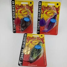 Strike King Tour Grade 1/2 Oz Night Spinnerbait Gamakatsu Hooks TGN12C Choose