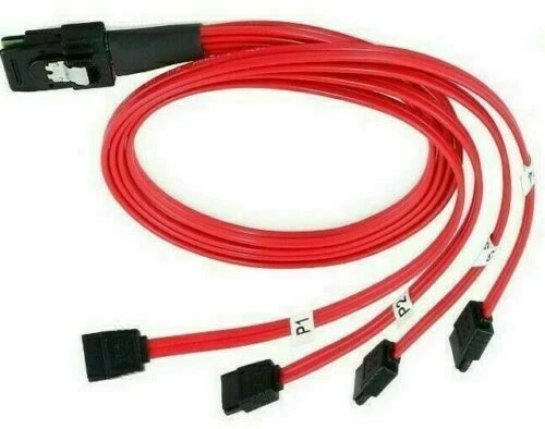 2 X Mini 10Gbps SAS SFF-8086 26Pin to 4 SATA 7Pin HDD Splitter R79575-6004 - Image 3 of 4