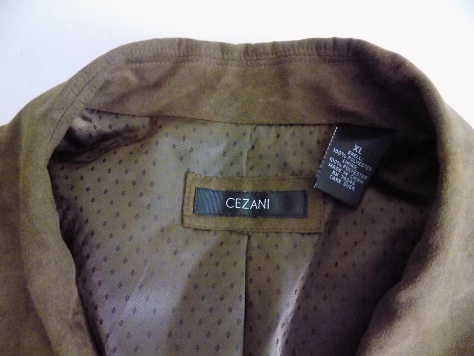 NUEVO CEZANI XL Hombres Suave Poli Abrigo Chaqueta Nuevo con Etiquetas Marrón MCJ1635 Ligero Foto 4 de 4