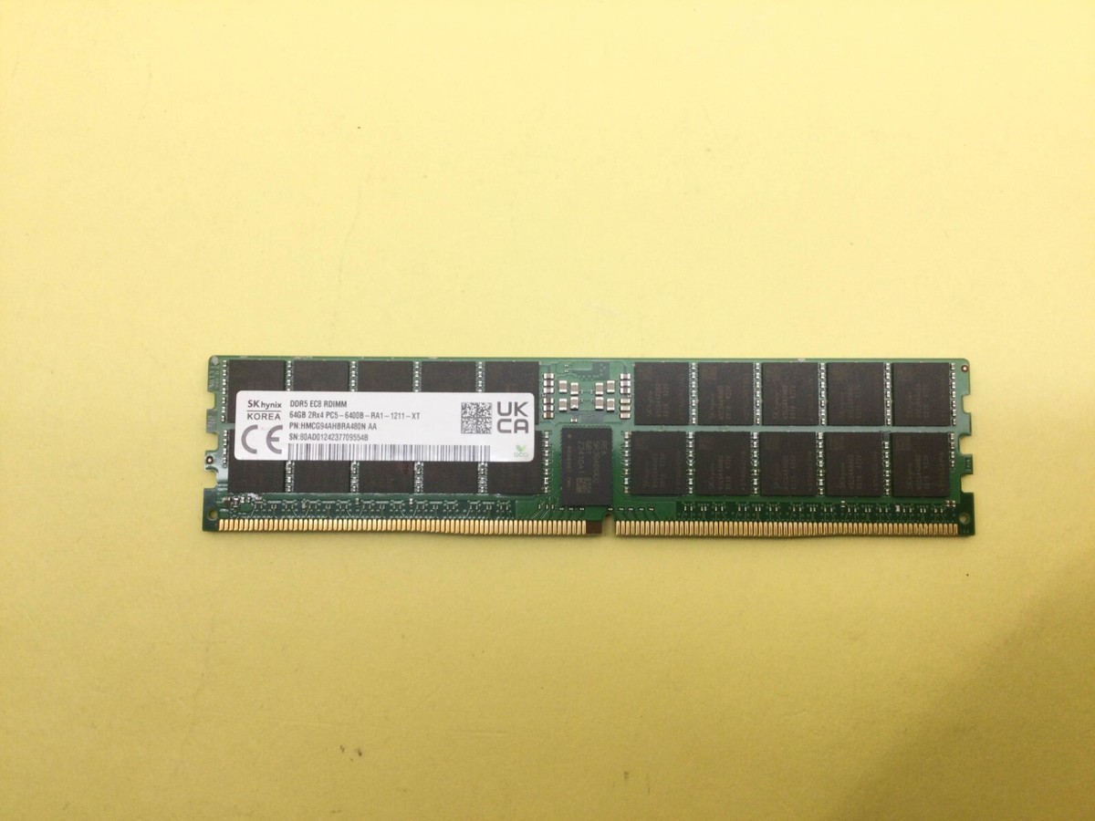 SK HYNIX 64GB (1X64GB) 2RX4 PC5-6400B DDR5 RDIMM SERVER MEMORY