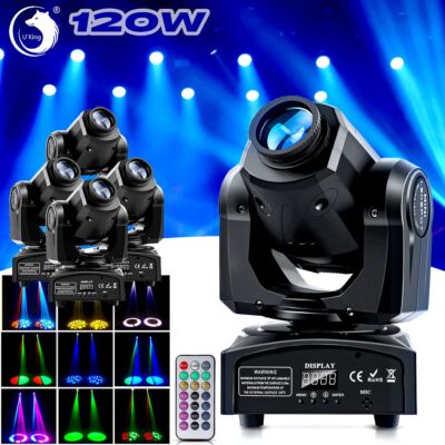 120W Moving Head RGBW LED Gobo Bühnenlicht Spot Beam DMX Disco Lichteffekt