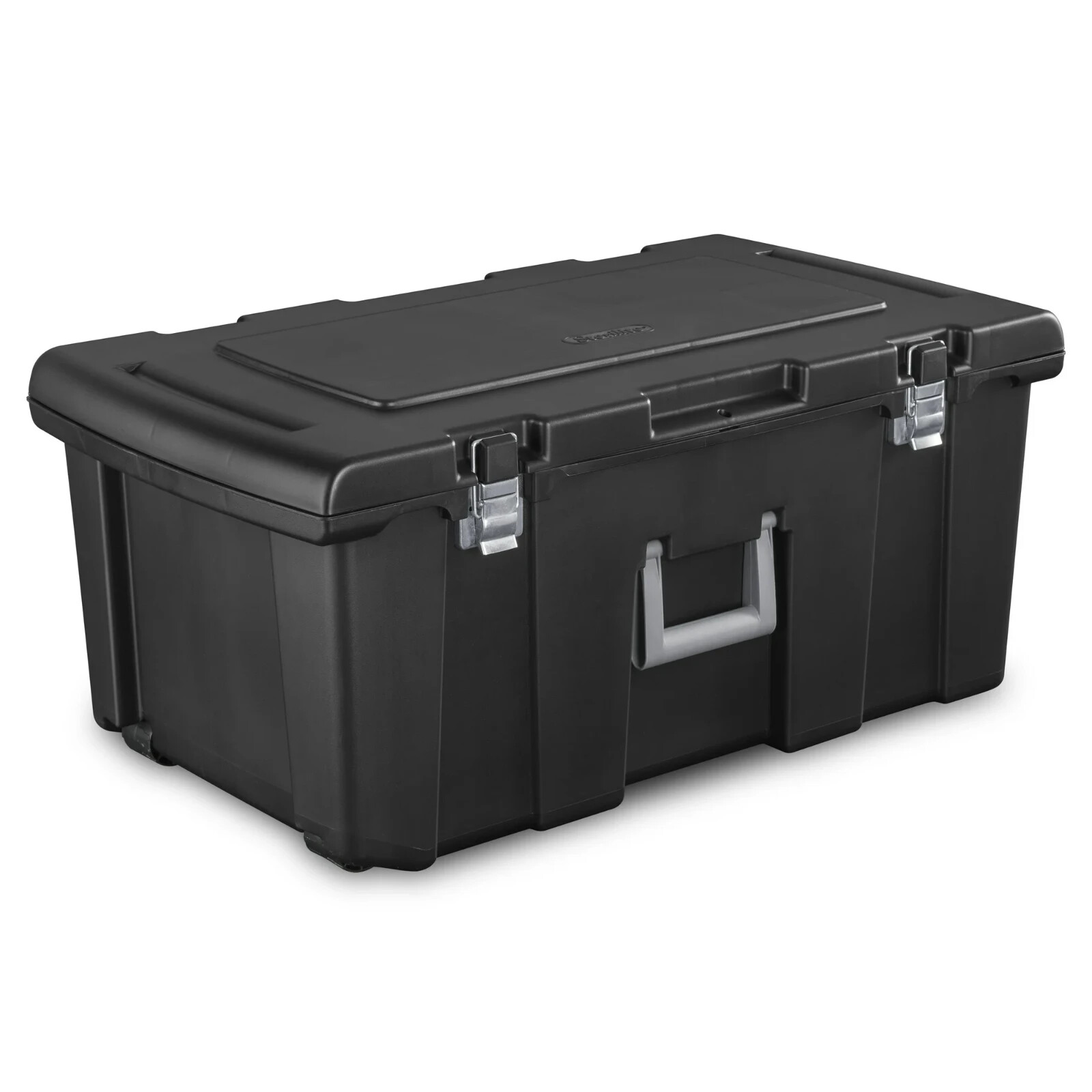 Black Sterilite Footlocker Plastic Storage Chest for Adults  